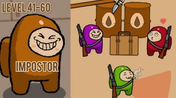 Thief Puzzle 2 gameplay / level 41-60 Impostor Puzzle / WEEGOON game / android ios