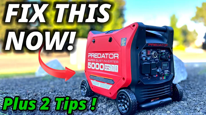 Harbor Freight Predator 5000 Fix and Tips for New Owners !!