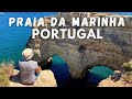 Praia da marinha one of the best beaches in the algarve portugal