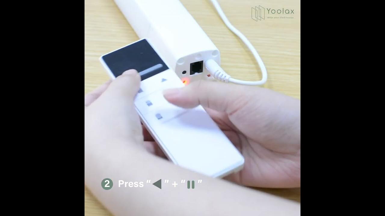 Yoolax Motorized Sliding Panel Track Blind Programming Instruction