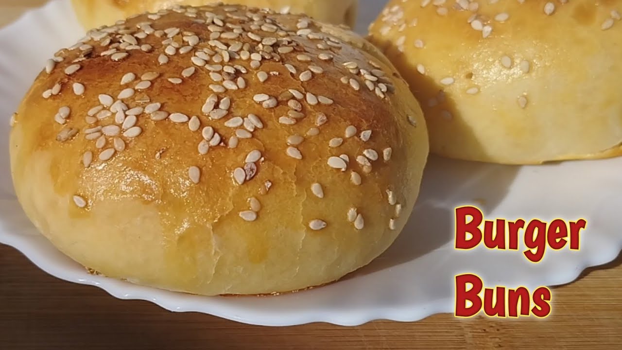 Soft Burger buns Recipe Homemade burger buns at home Buns recipes Hoor Treats YouTube