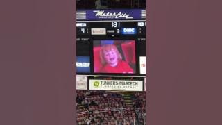 Red Wings Hockey! Little man steals the show and the crowd goes wild!!!