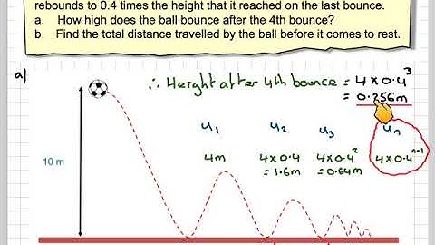 Finding the distance travelled by a bouncing ball