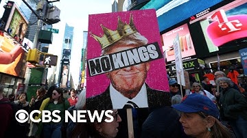 Videos show “No Kings” protest footage around U.S., the world