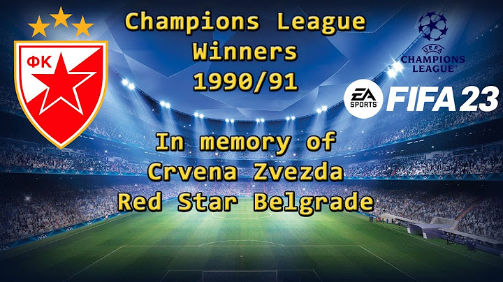 Crvena Zvezda - Winners of The Champions League - 1991