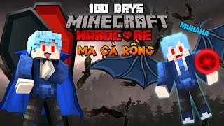 MÌNH SINH TỒN 100 NGÀY LÀM CHÚA TỂ MA CÀ RỒNG SIÊU ĐẸP TRAI TRONG MINECRAFT SIÊU KHÓ !! screenshot 2