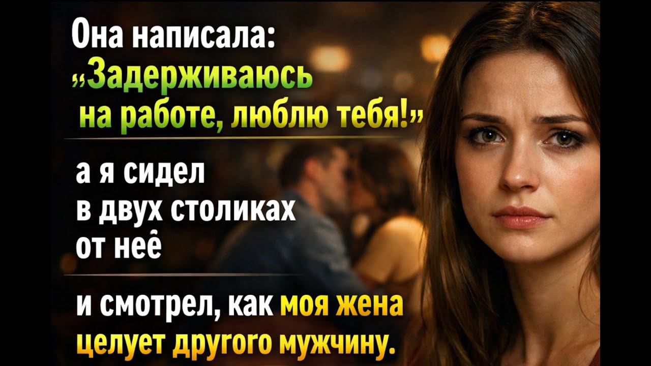 «Она написала „Задерживаюсь на работе, люблю тебя!“, а я сидел в двух столиках от неё и смотрел, как