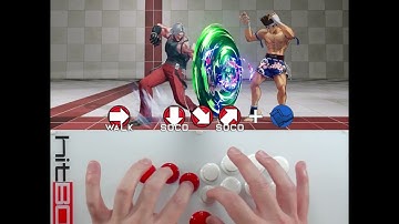 SOCD Instant QCF Walk & Dash Forward #HitBox #HowToHitBox #KOF #KOFXV #Leverless #SOCD