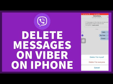 How to Delete Messages in Viber App on iPhone? - YouTube