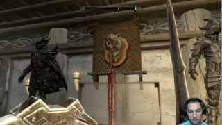 How to put weapons into display cases (Skyrim Armory) (Xbox 360)