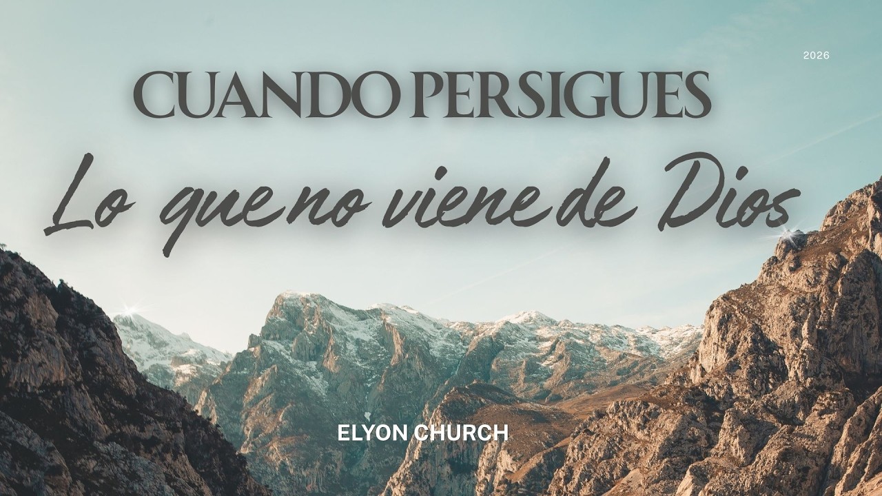 Cuando persigues lo que no viene de Dios