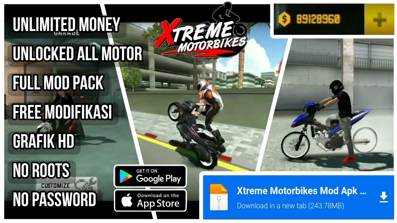 Xtreme Motorbikes Mod Apk Ver. 1.5 Terbaru 2023 Unlimited Money Full