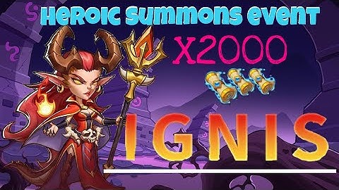 Idle Heroes: IGNiZ 2000 Scrolls Heroic Summon Event • Just Barely Made It 😱