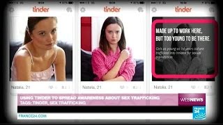 Using Tinder to spread awareness about sex trafficking