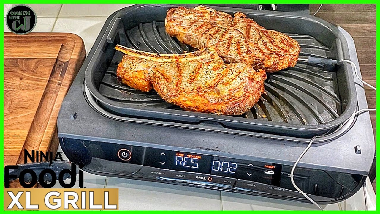 NINJA FOODI XL GRILL RIBEYE STEAKS!