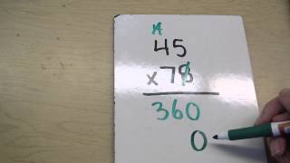 Multiplying 2 digit numbers- example 2