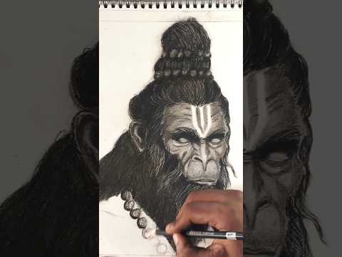 Drawing of Hanuman