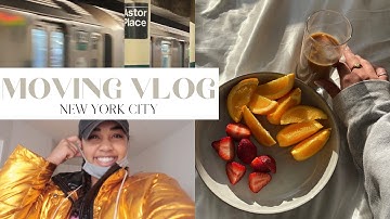 nyc moving vlog pt.2: unpack with me, settling in