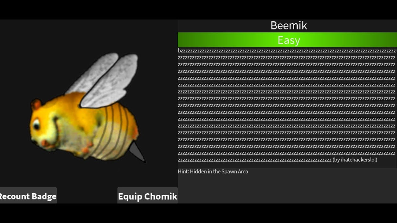 how to get beemik in find the chomiks - YouTube