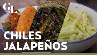 3 platillos económicos con CHILE JALAPEÑO: Toreados, pasta con crema y rellenos