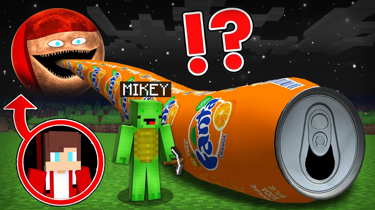Mikey Found a LONGEST FANTA to the JJ MOON WAKES UP in Minecraft Challenge - Maizen