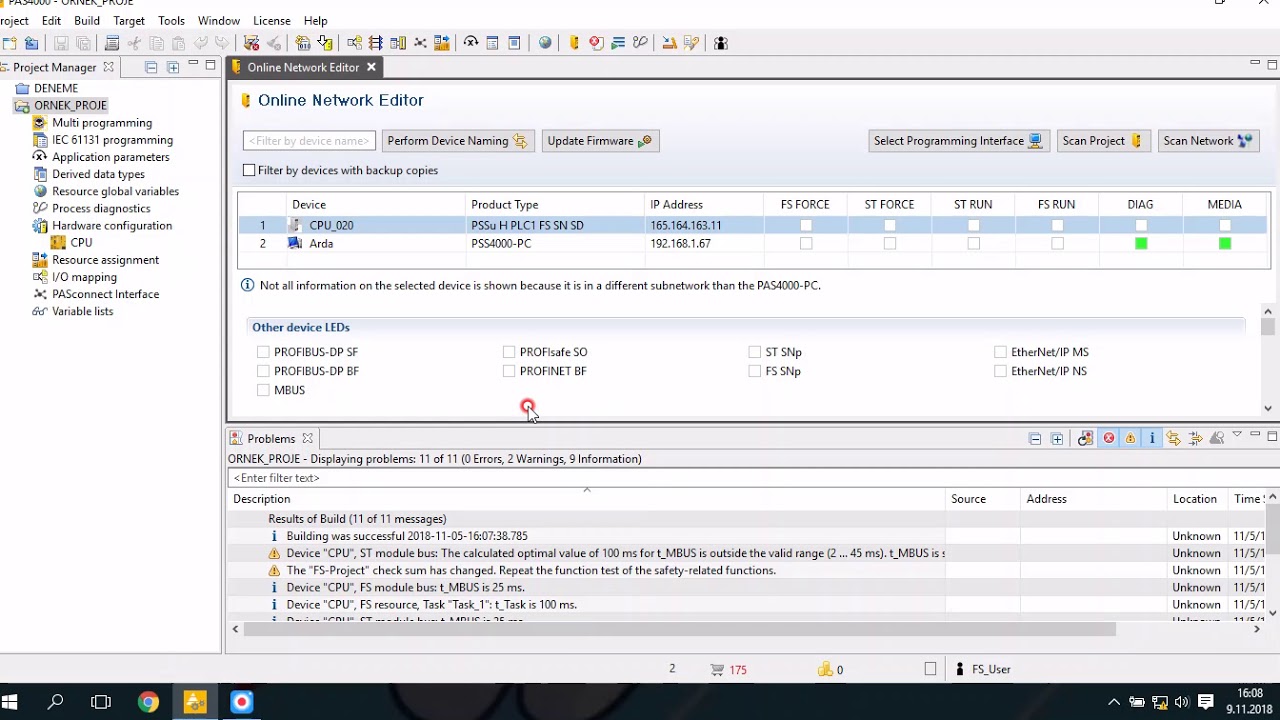PILZ Emniyet PLC'ye Bağlanma ve Program Yükleme