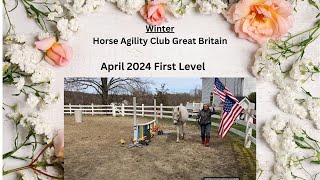 Horse Agility Club Great Britain Winter April 2024 First Level