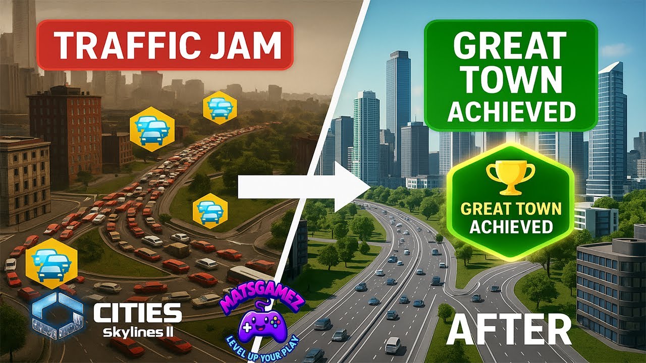 I Solved Massive Traffic Jams in Cities Skylines2 and Here's What