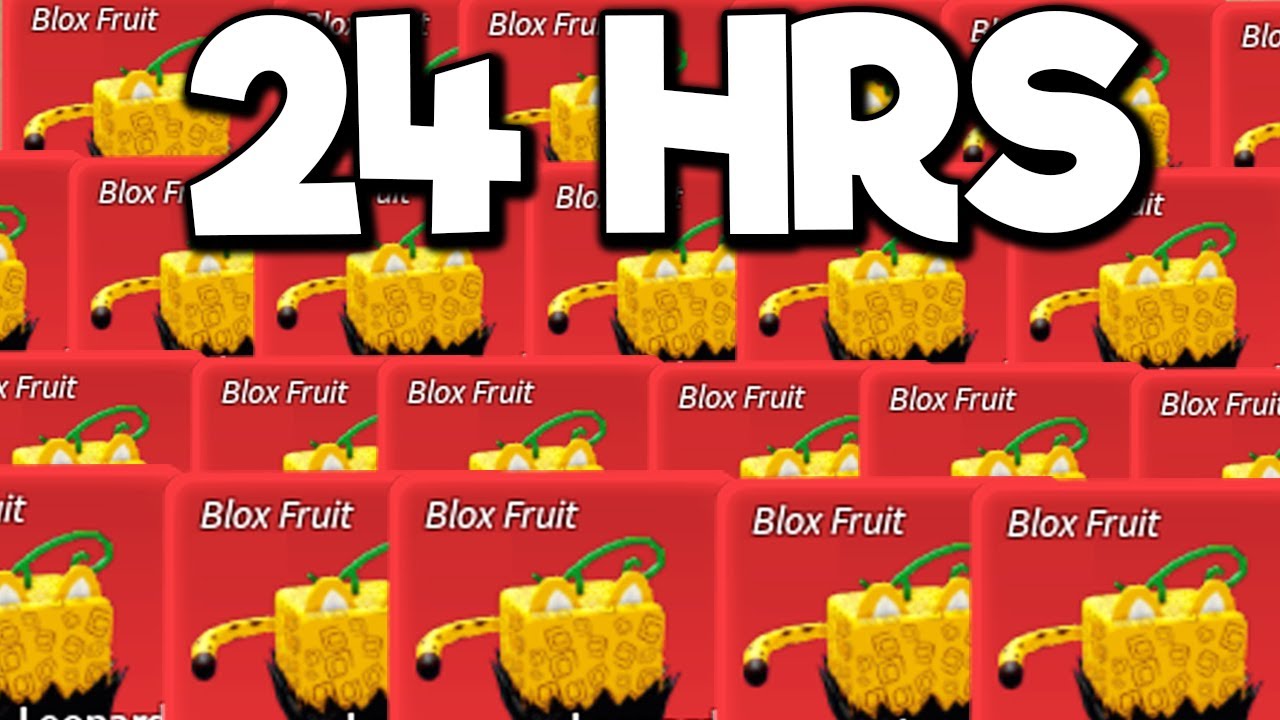 24 HORAS PARA PEGAR TODAS AS FRUTAS DO BLOX FRUITS E COMER! - ROBLOX 
