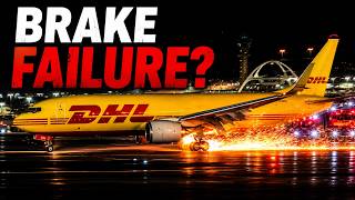 DHL Boeing 737 Catches Fire at LAX After Brakes Lock