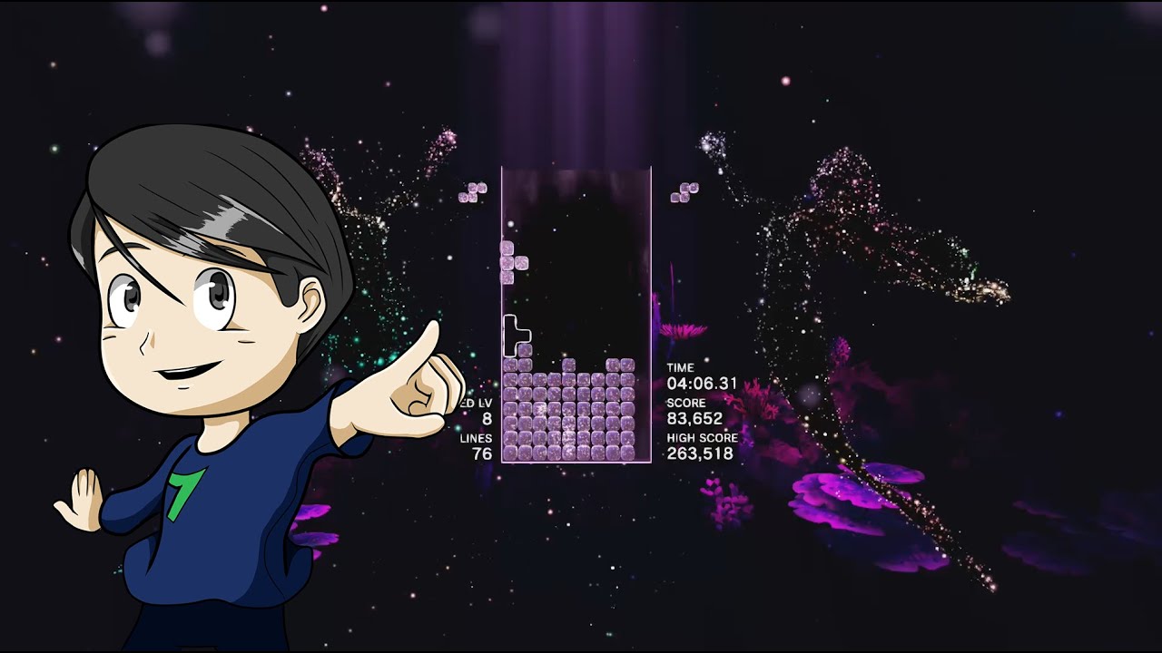 Tetris Effect - Mermaid Cove - Marathon Mode 1080p 60fps - Relaxation