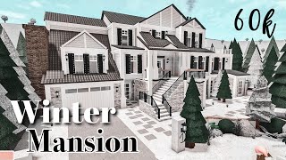 Winter Mansion 50K Bloxburg Speedbuild