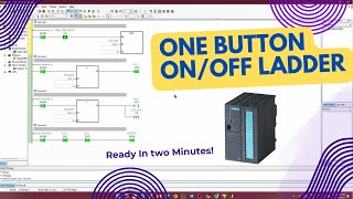 Single Push button ON/OFF PLC Program - Example Problems for Practice #youtube #plc #plc_logic #eng