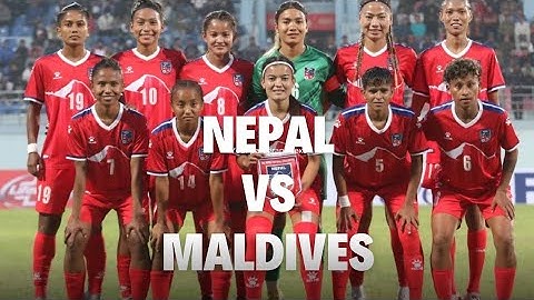 2024 women's saff game maldives vs nepal/नेपाल 12 गोल ले विजयी#love#and#sapport#nepal#team#