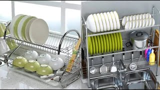 Top kitchen dish drying rack