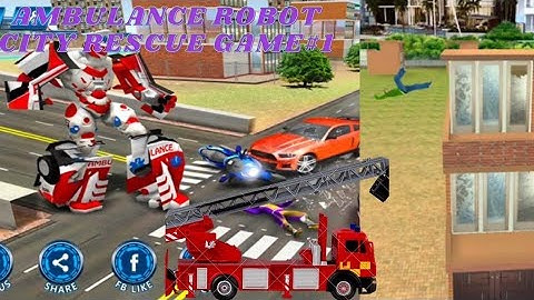 ambulance robot city rescue game#1 | Emergency Robot City Rescue Simulator - Android Gameplay