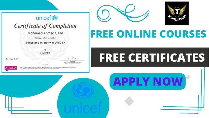 UNICEF Online Free Courses 2024 with Certificates