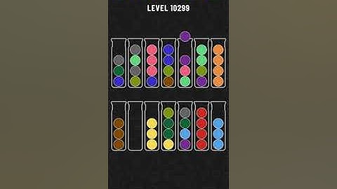 Ball Sort Puzzle Level 10299 / Water Sort Puzzle Level 10299  / all the same