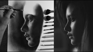 رسم بورتريه كامل بالفحم ؛ الجزء الاول احترف الرسم بالفحم فيديو مهم جداً تشوفو screenshot 2