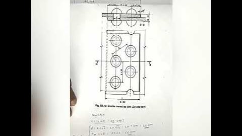 MODULE 1 | PART 5 | TYPE 3 | DOUBLE RIVETED LAP JOINT (ZIG-ZAG TYPE) | MACHINE DRAWING