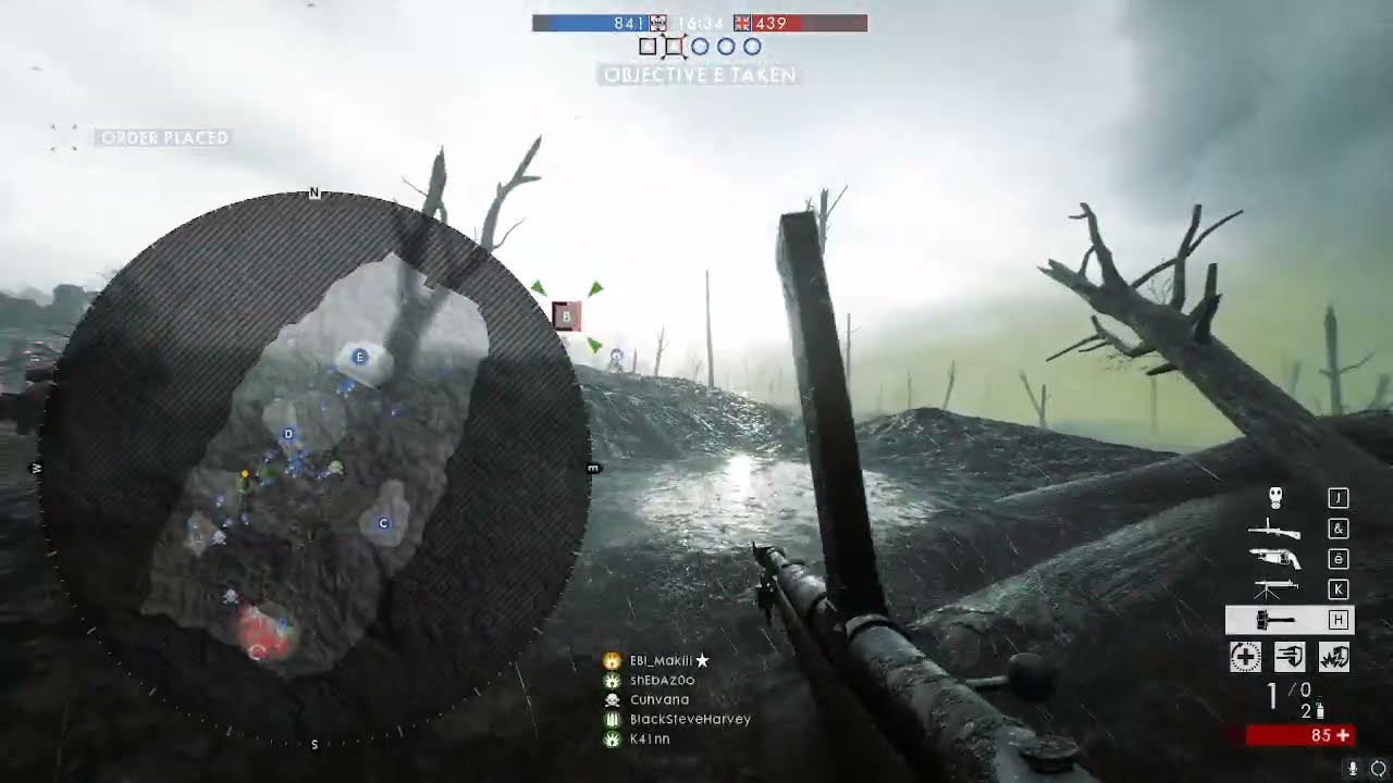 Battlefield 1. Conquest Passchendaele Assault Automatico Trench Gameplay No commentary