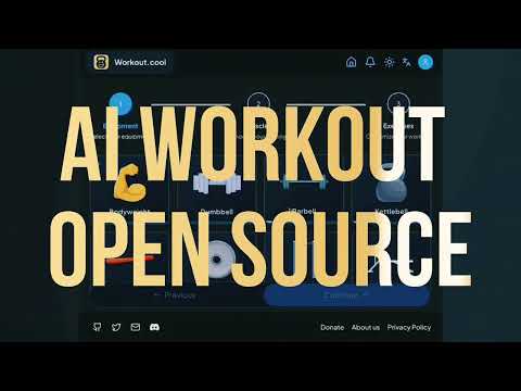 This Open Source AI Builds Your Workout in Seconds | Workout.cool Demo