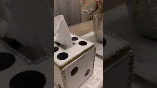 Dollar tree Jenga blocks dice tissue box holder