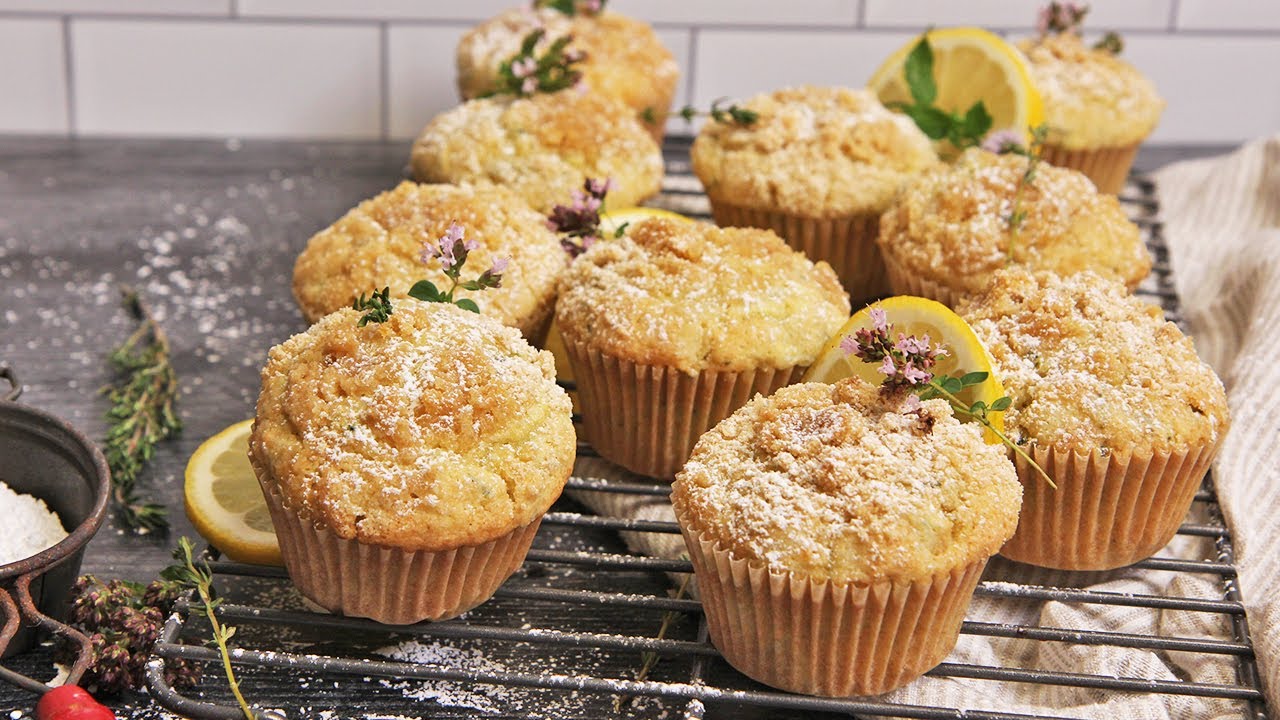 Lemon Zucchini Muffins | Laura in the Kitchen