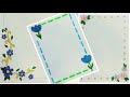 3 top beautiful border designs | 3 top Front page design for projects work | project work designs🥰