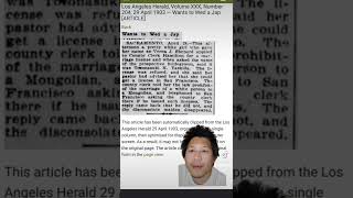 more Old Newspaper articles. denied when marrying Asian