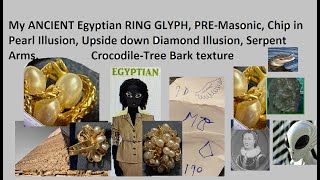 My GLyphRing From Ancient Egypt from my Spirit guide& Reptile Grandfather.SnakeARMS. Chipped Pearl