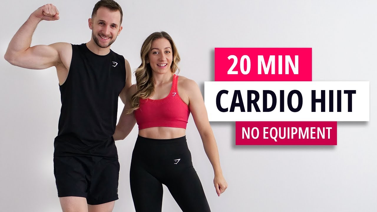 20 Min HIIT Workout for Fat Burn & Cardio (No Equipment) - YouTube