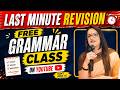 Free Grammar Class on Youtube | Last Minute Revision | English With Rani Ma'am