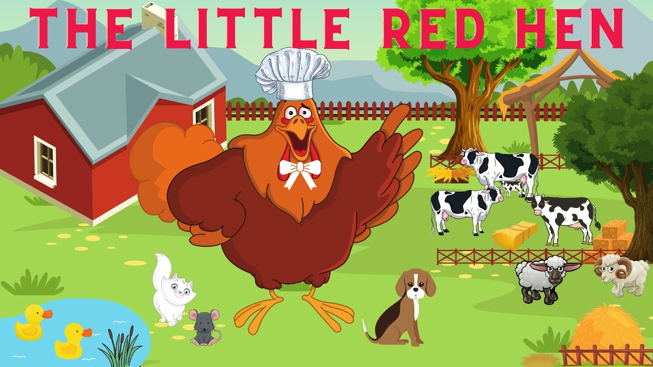 THE LITTLE RED HEN/ Fairy Tale and Bedtime Story for Kids/ Moral Story ...